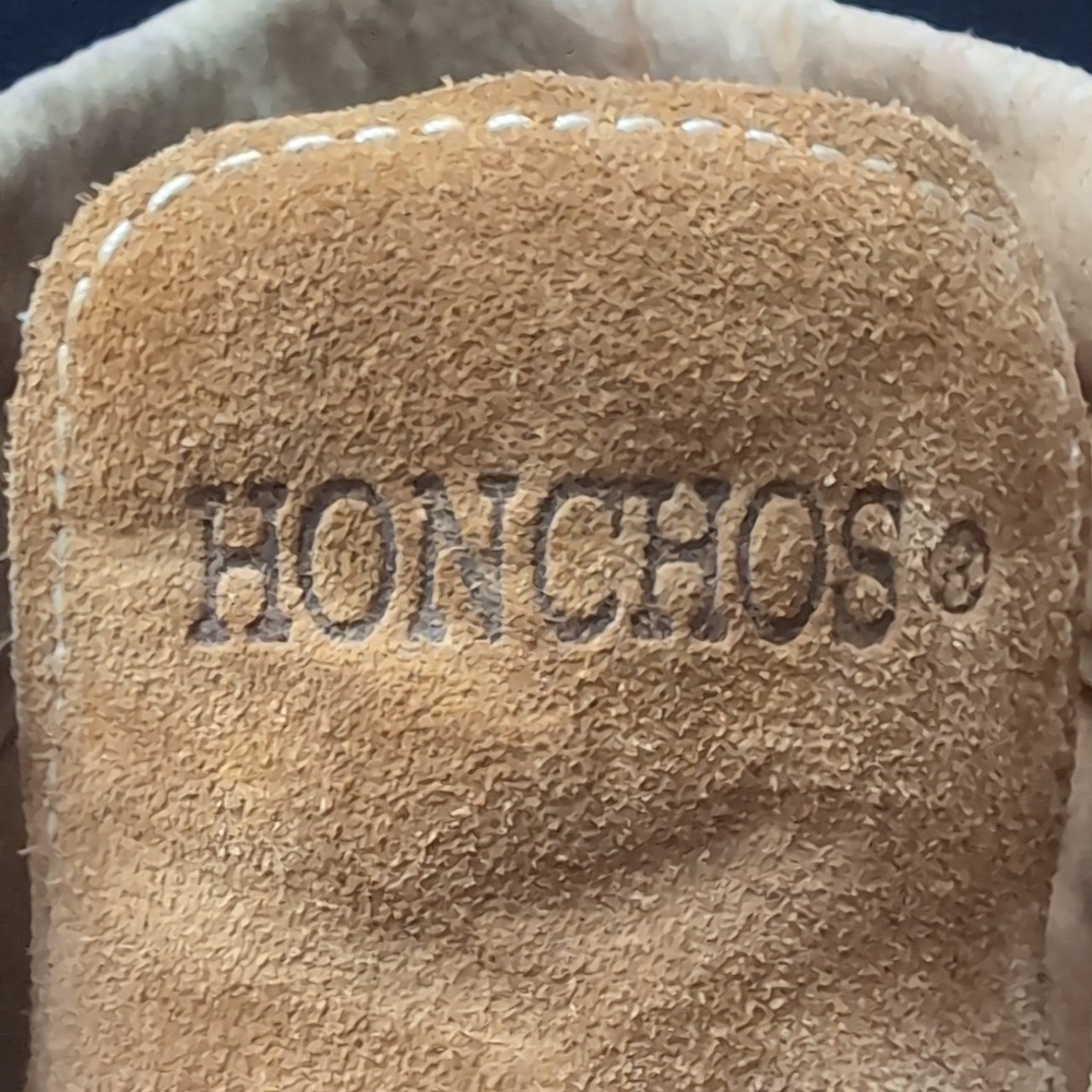 Honchos Split Leather Upper Tan Steel Toe Work Boots,8.5 E. - Picture 3 of 13